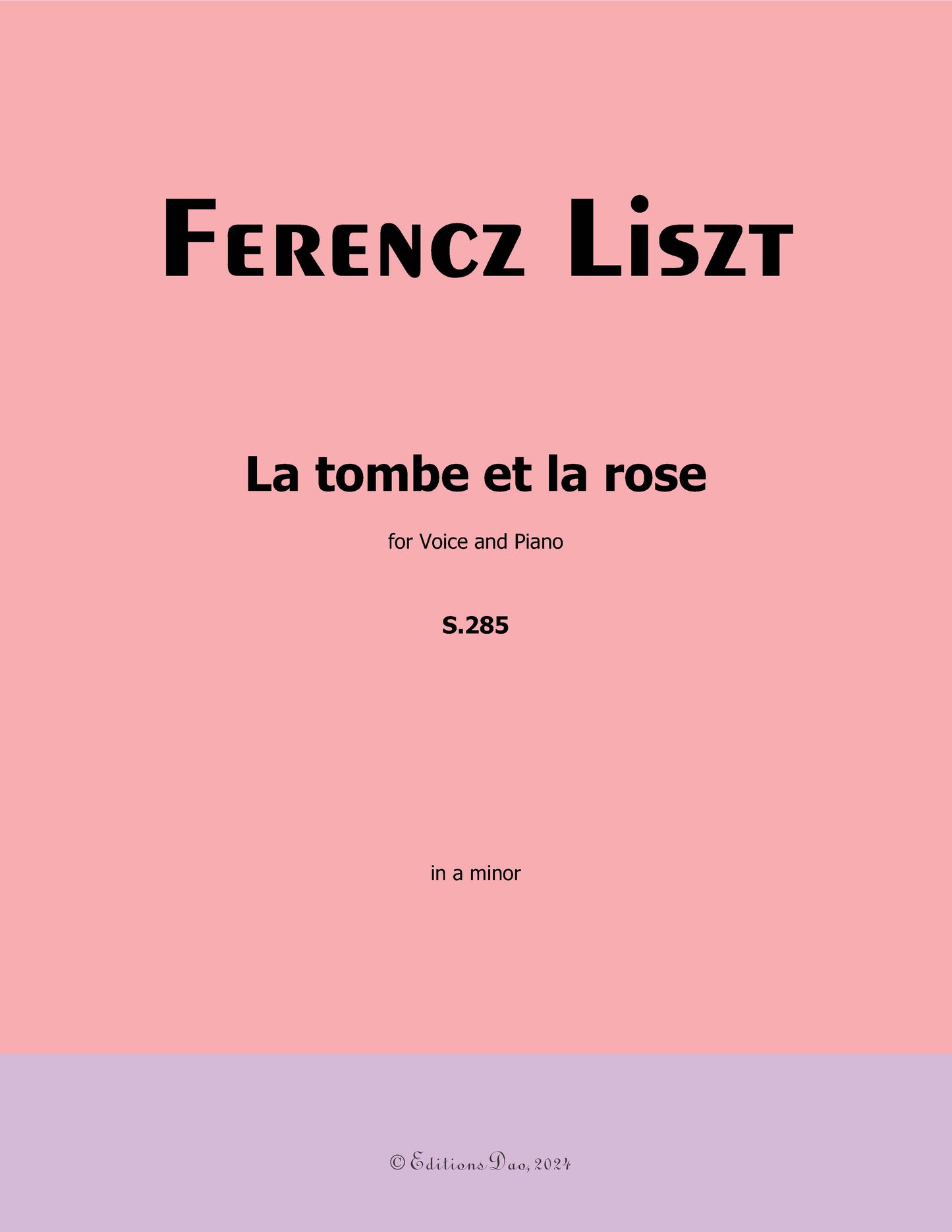 La tombe et la rose, by Liszt