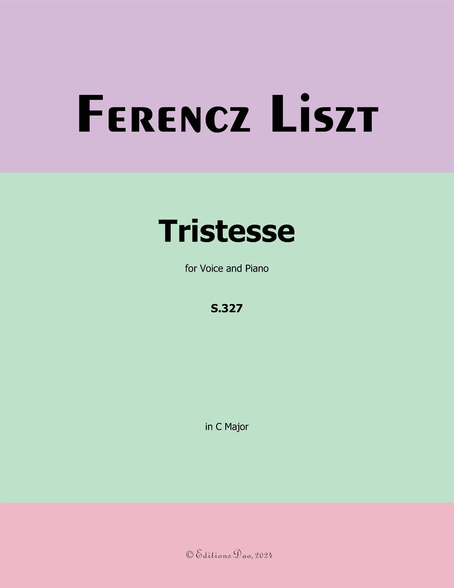 Tristesse, by Liszt