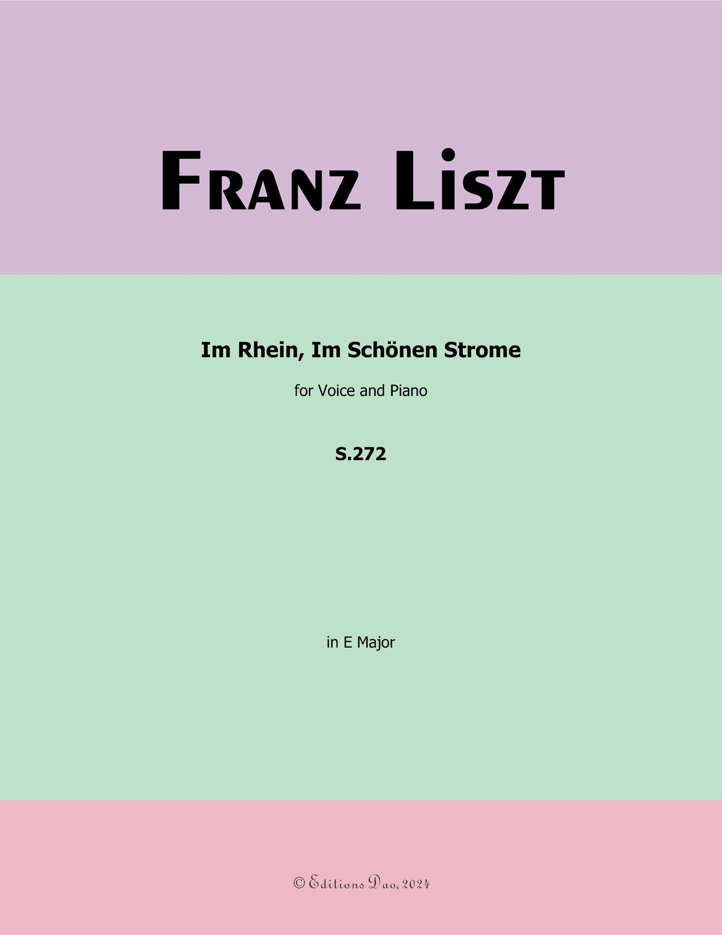 Im Rhein,Im Schonen Strome, by Liszt