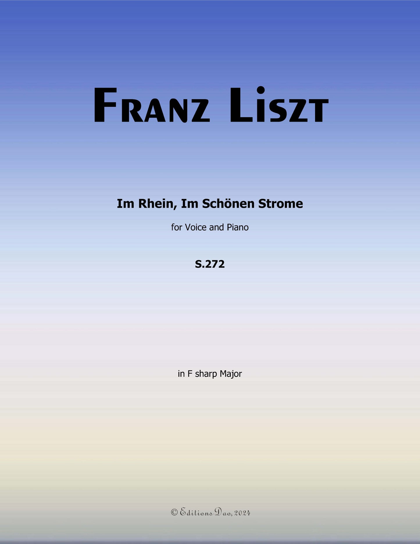 Im Rhein,Im Schonen Strome, by Liszt