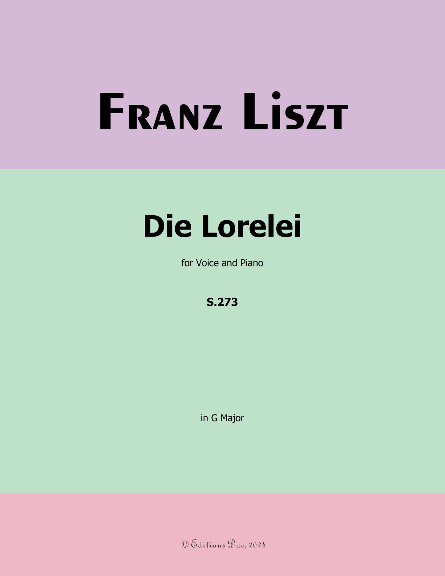 Die Lorelei, by Liszt