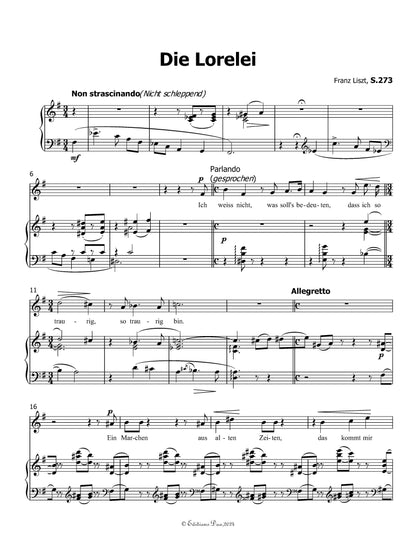 Die Lorelei, by Liszt