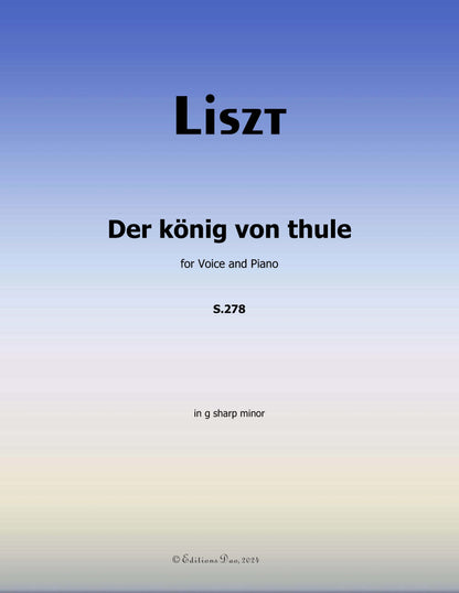 Der konig von thule, by Liszt