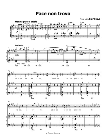 Pace non trovo, by Liszt