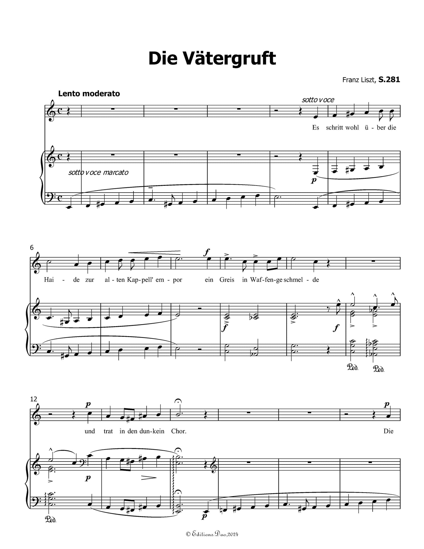 Die Vatergruft, by Liszt