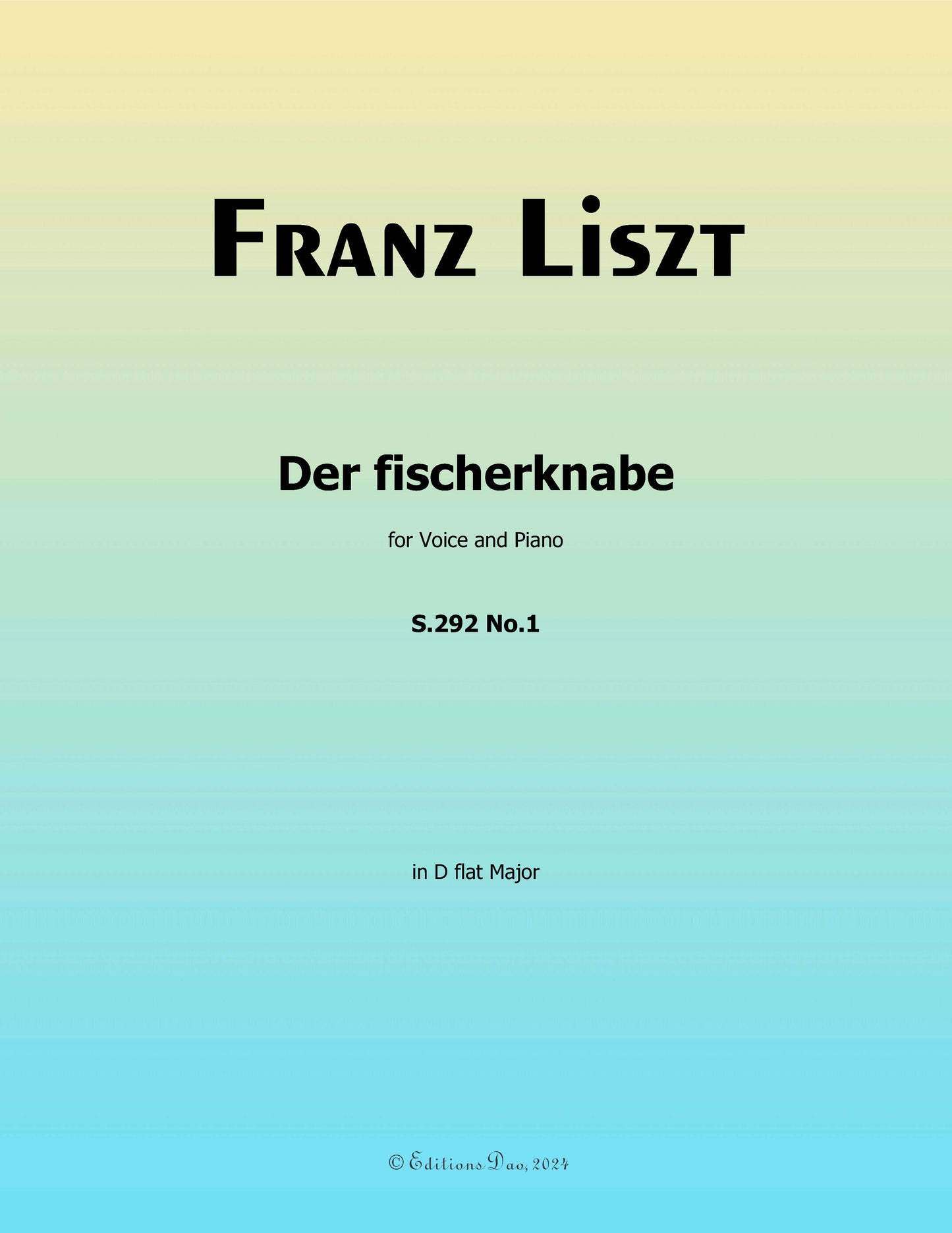 Der fischerknabe, by Liszt