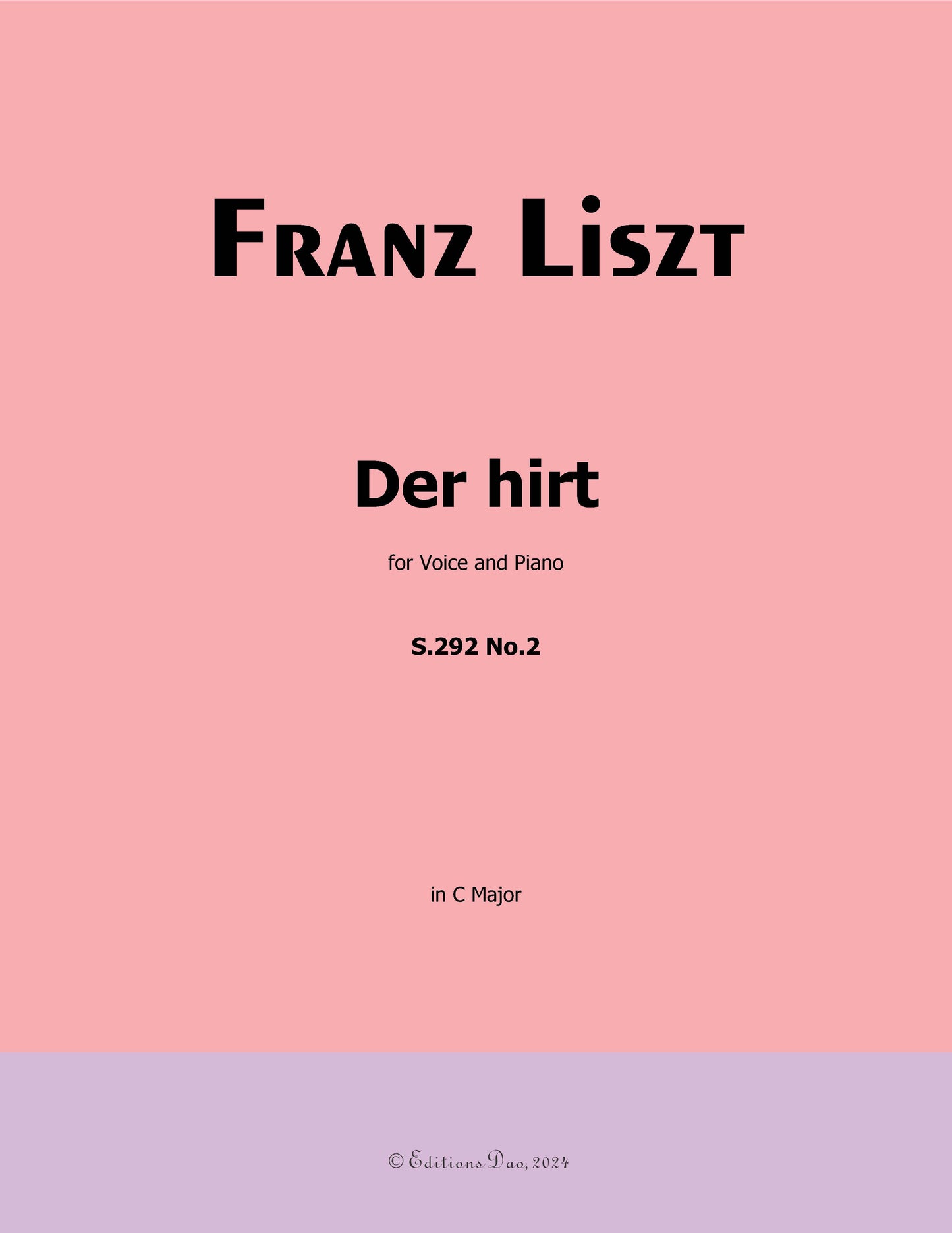 Der hirt, by Liszt