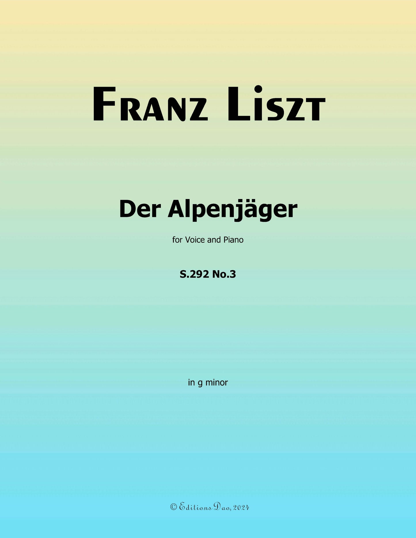 Der Alpenjager, by Liszt