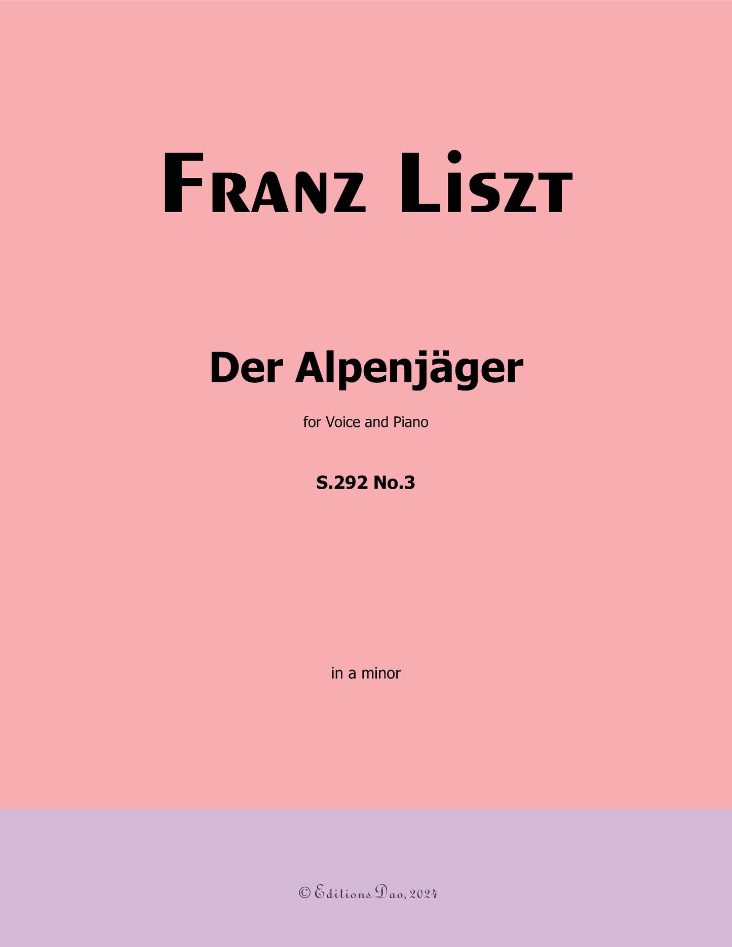 Der Alpenjager, by Liszt