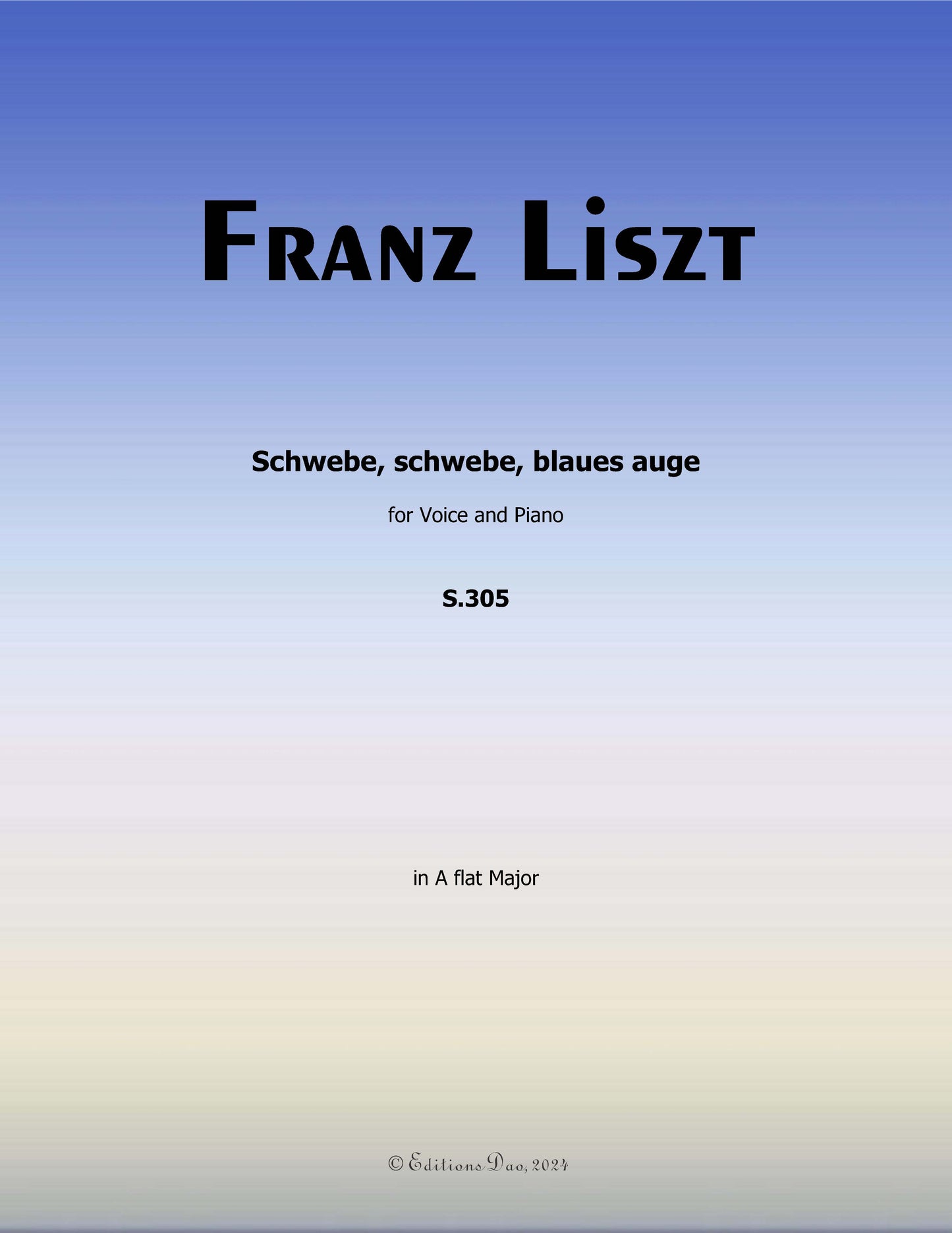 Schwebe,schwebe,blaues auge, by Liszt