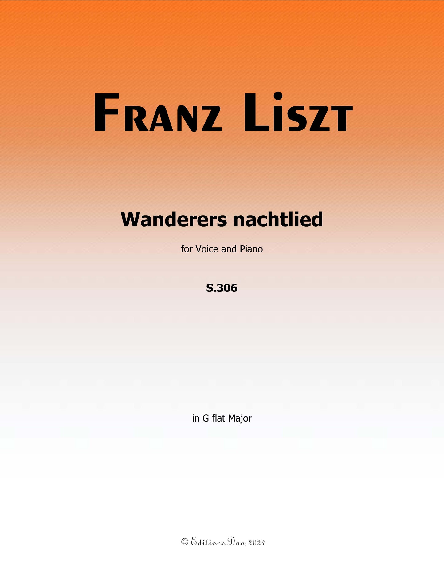 Wanderers nachtlied, by Liszt