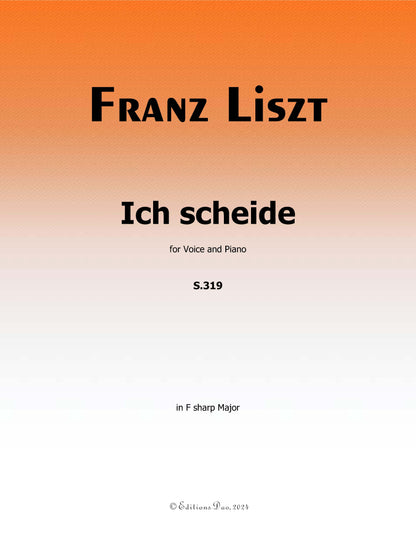 Ich scheide, by Liszt