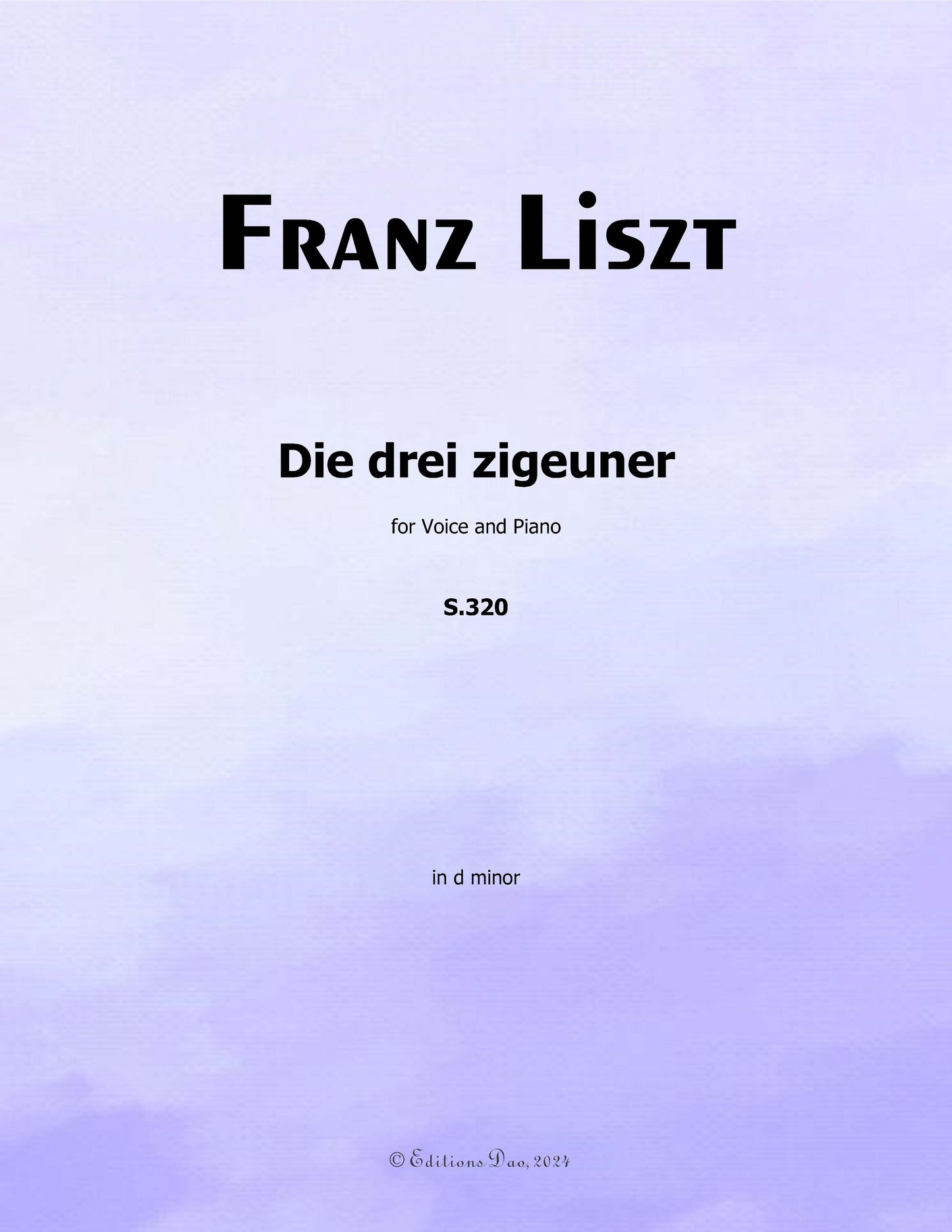 Die drei zigeuner, by Liszt