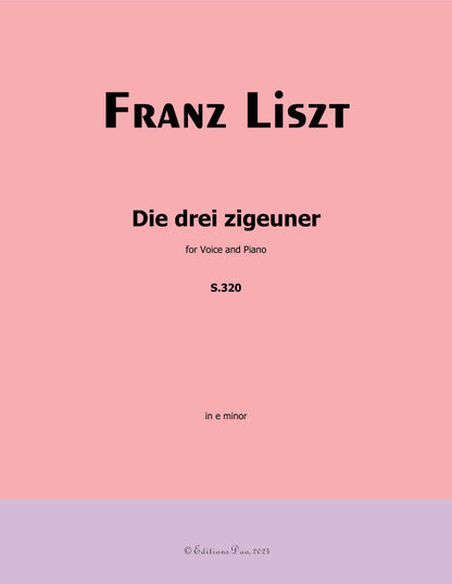 Die drei zigeuner, by Liszt