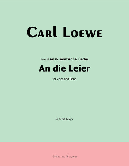 An die Leier, by C. Loewe