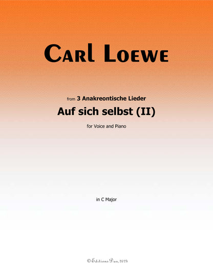 Auf sich selbst(II), by C. Loewe