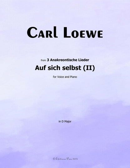 Auf sich selbst(II), by C. Loewe