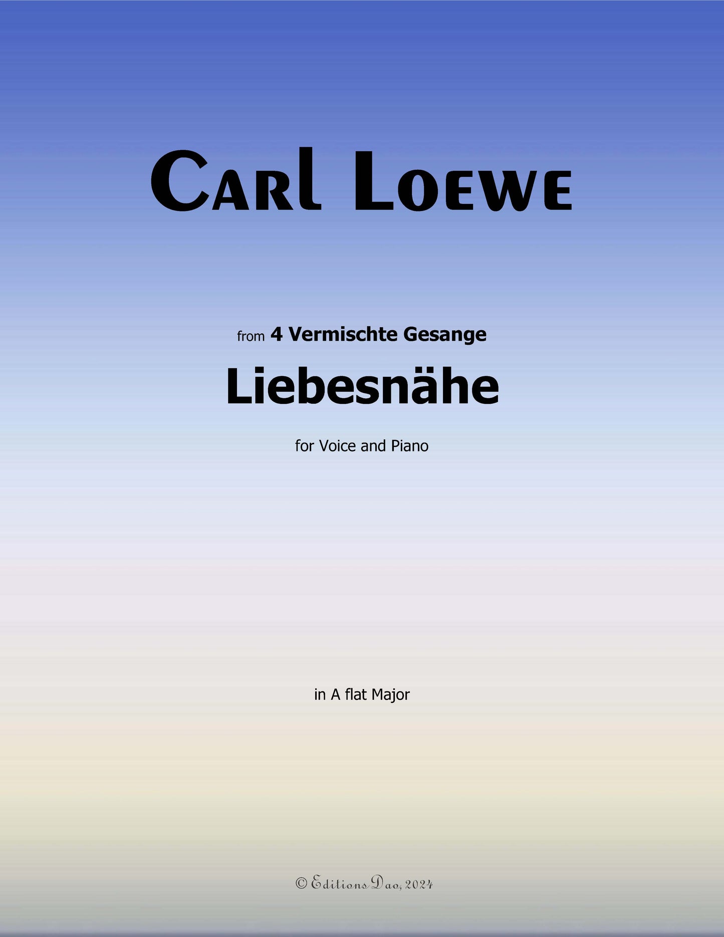 Liebesnahe, by C. Loewe