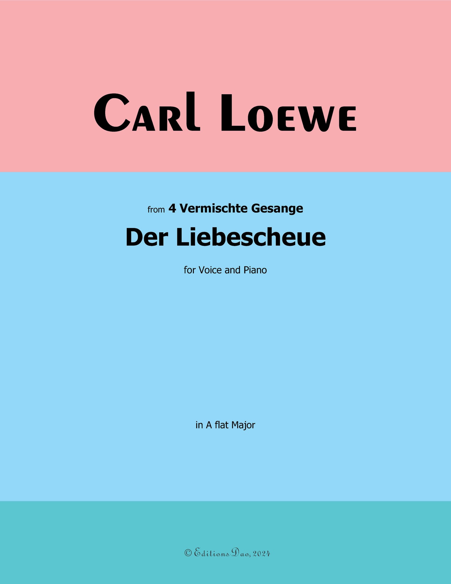 Der Liebescheue, by C. Loewe