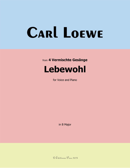 Lebewohl, by C. Loewe