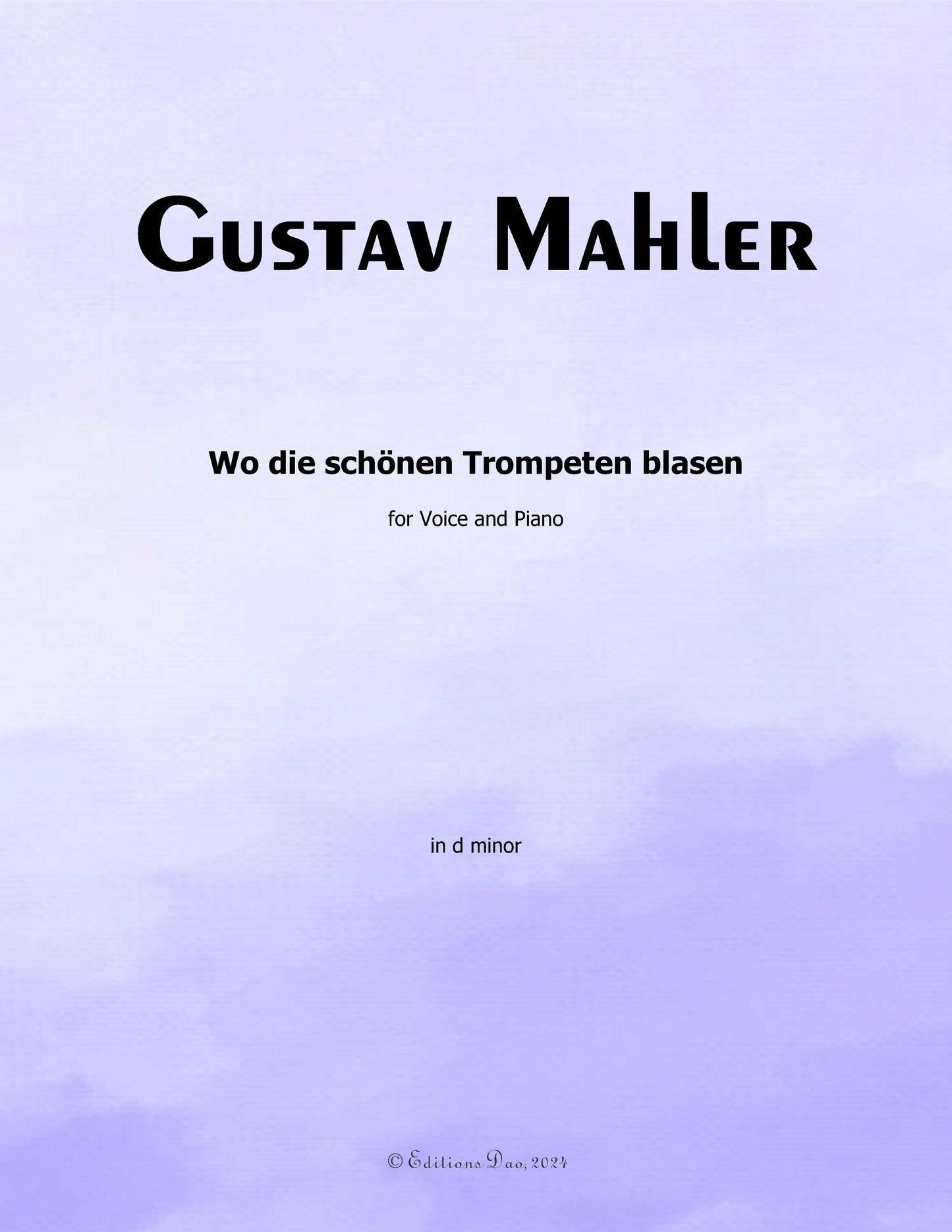 Wo die schönen Trompeten blasen, by G. Mahler