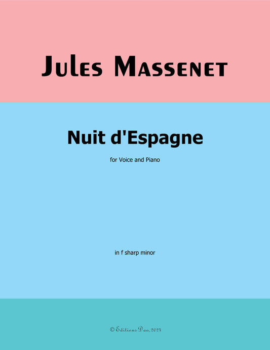 Nuit d'Espagne, by Massenet