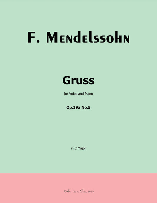 Gruss, by F. Mendelssohn