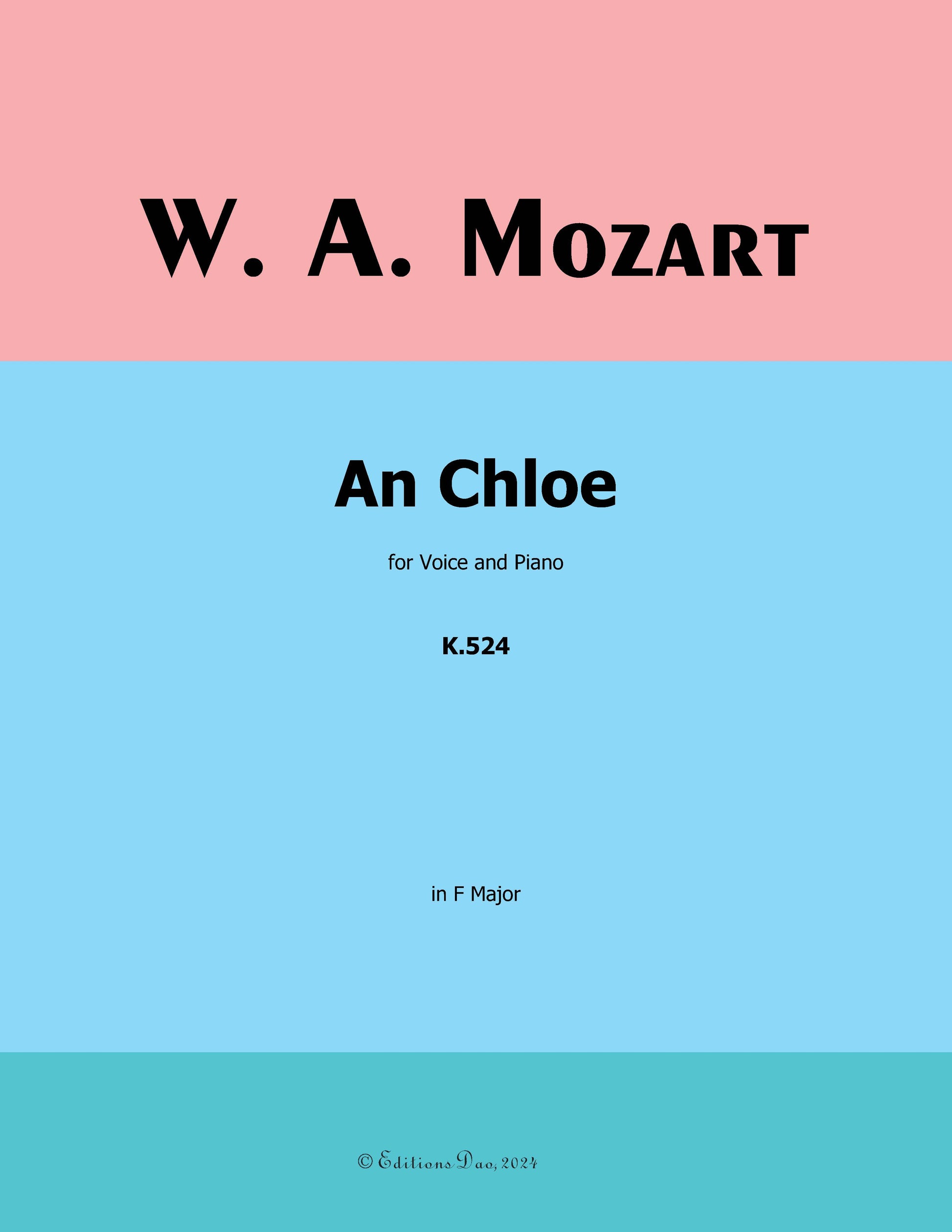 An Chloe K.524 by Mozart 