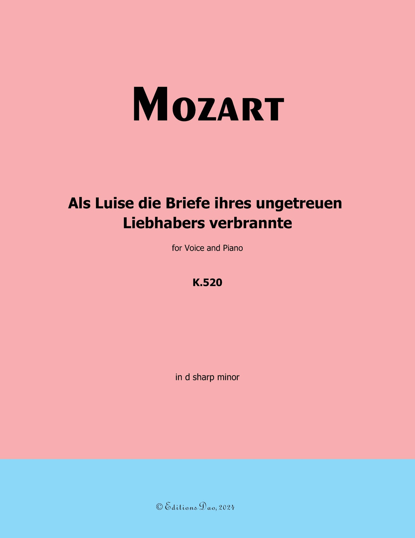 Als Luise: Mozart's K.520 Digital Score 