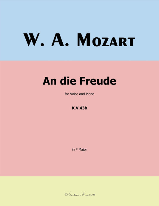 An die freude, by W. A. Mozart