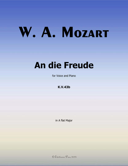 An die freude, by W. A. Mozart