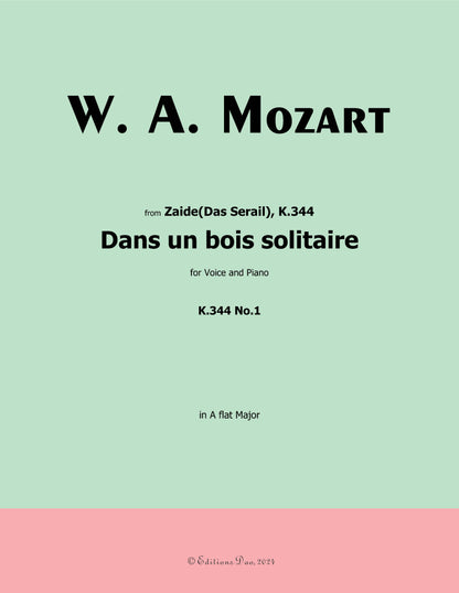 Dans un bois solitaire, by W. A. Mozart