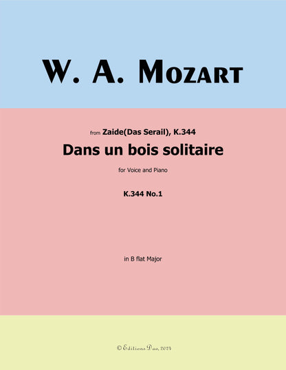 Dans un bois solitaire, by W. A. Mozart