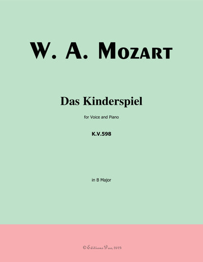 Das kinderspiel, by W. A. Mozart