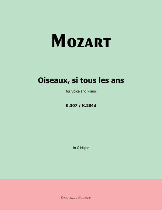 Oiseaux,si tous les ans, by W. A. Mozart