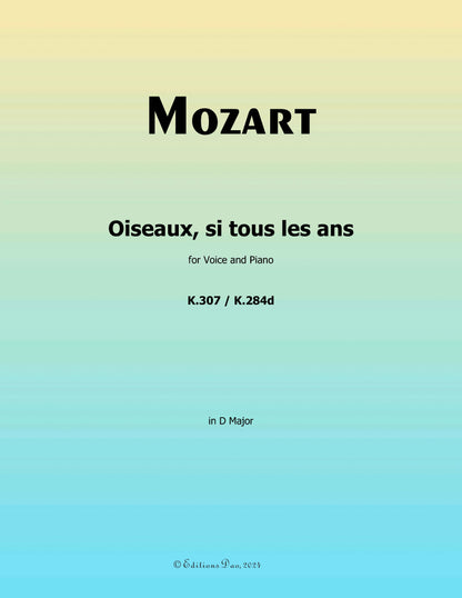 Oiseaux,si tous les ans, by W. A. Mozart