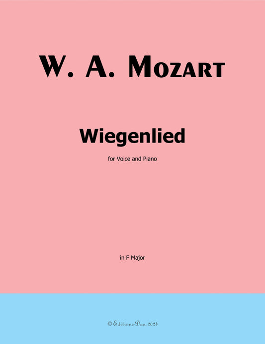 Wiegenlied, by W. A. Mozart