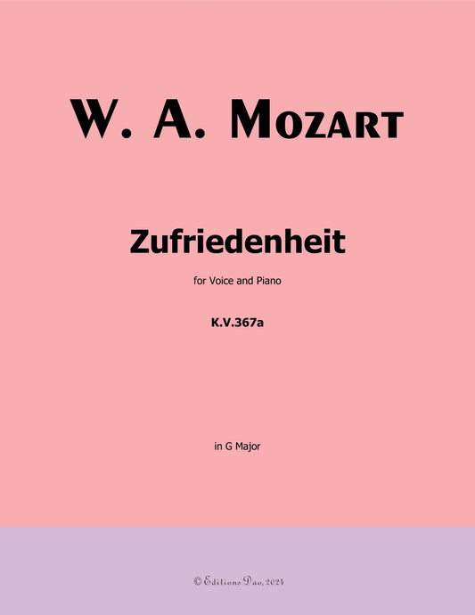 Zufriedenheit, by W. A. Mozart