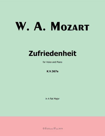 Zufriedenheit, by W. A. Mozart