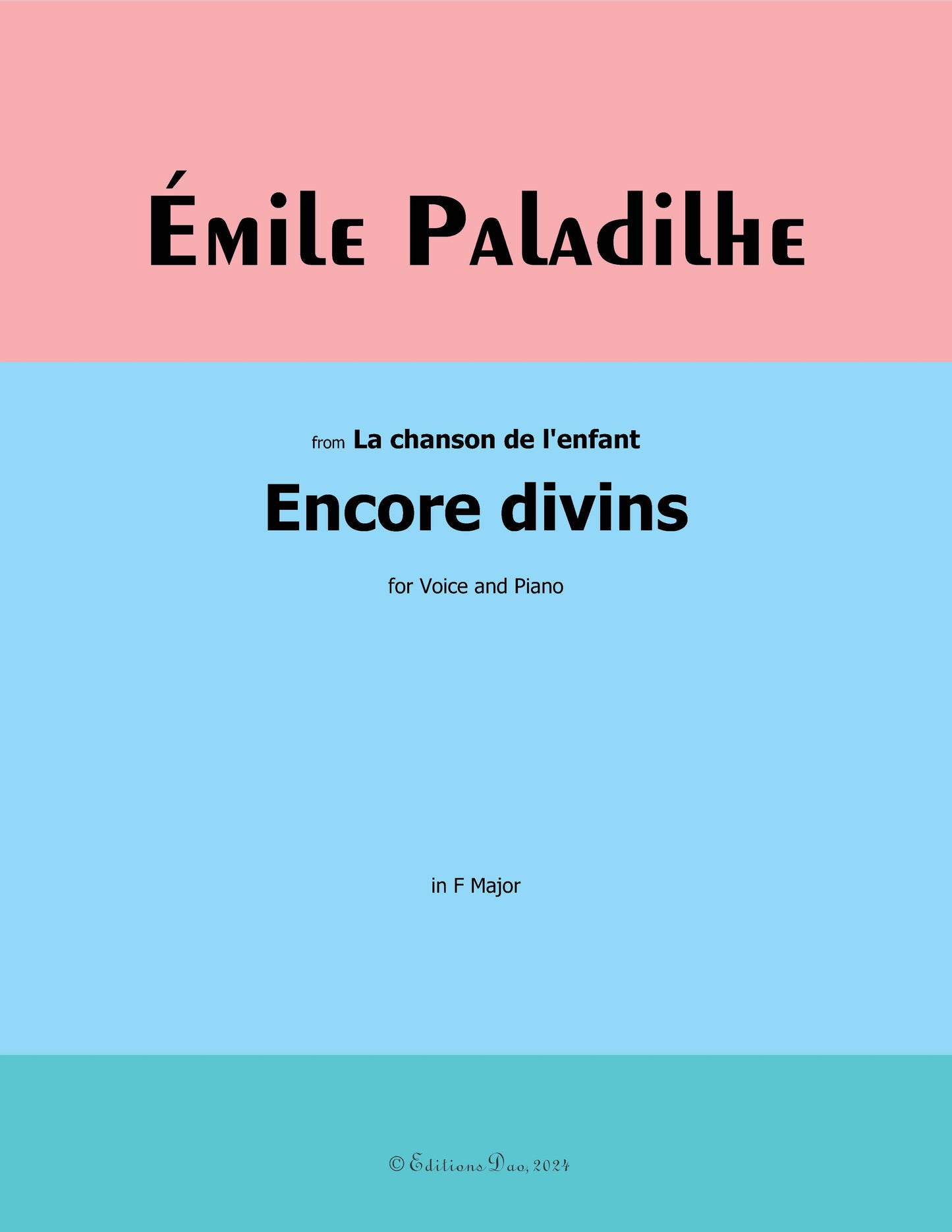 Encore divins, by Paladilhe