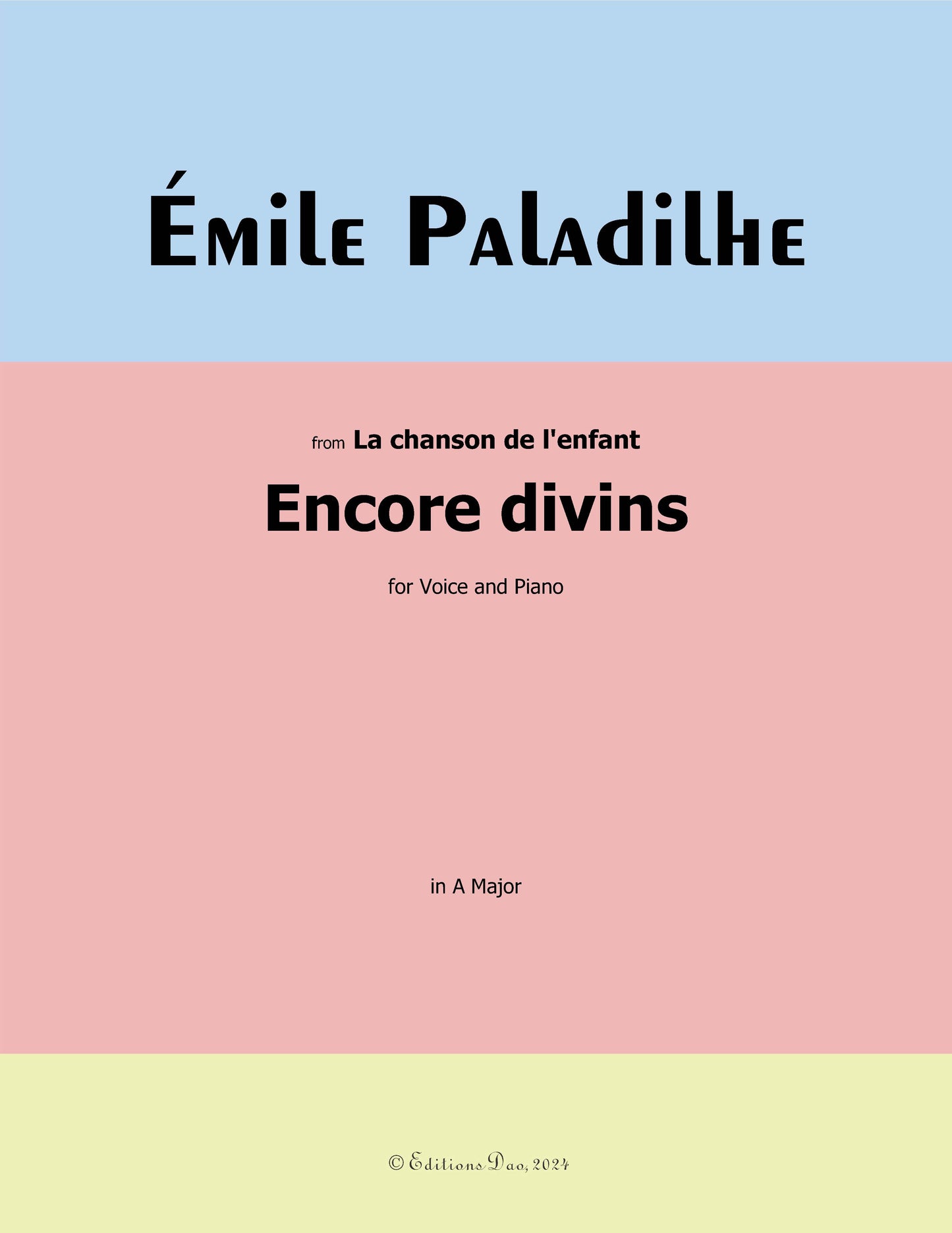 Encore divins, by Paladilhe