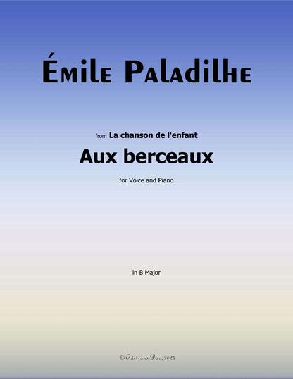 Aux berceaux, by Paladilhe