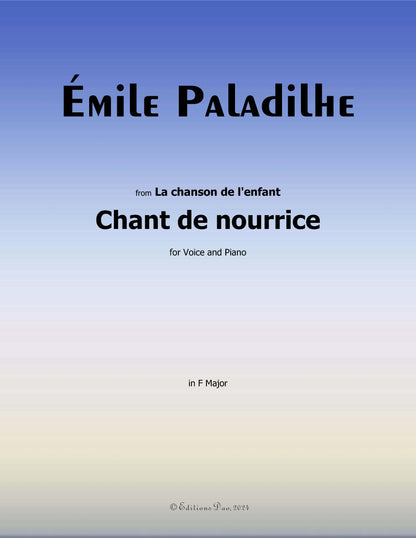 Chant de nourrice, by Paladilhe