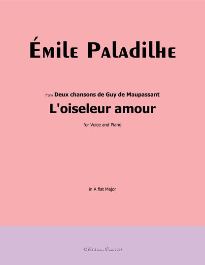 L'oiseleur amour, by Paladilhe