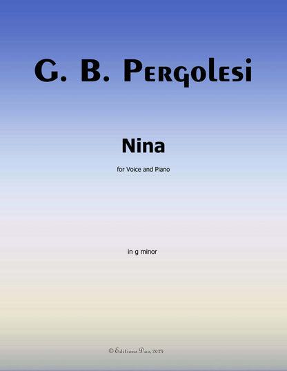 Nina,by Pergolesi