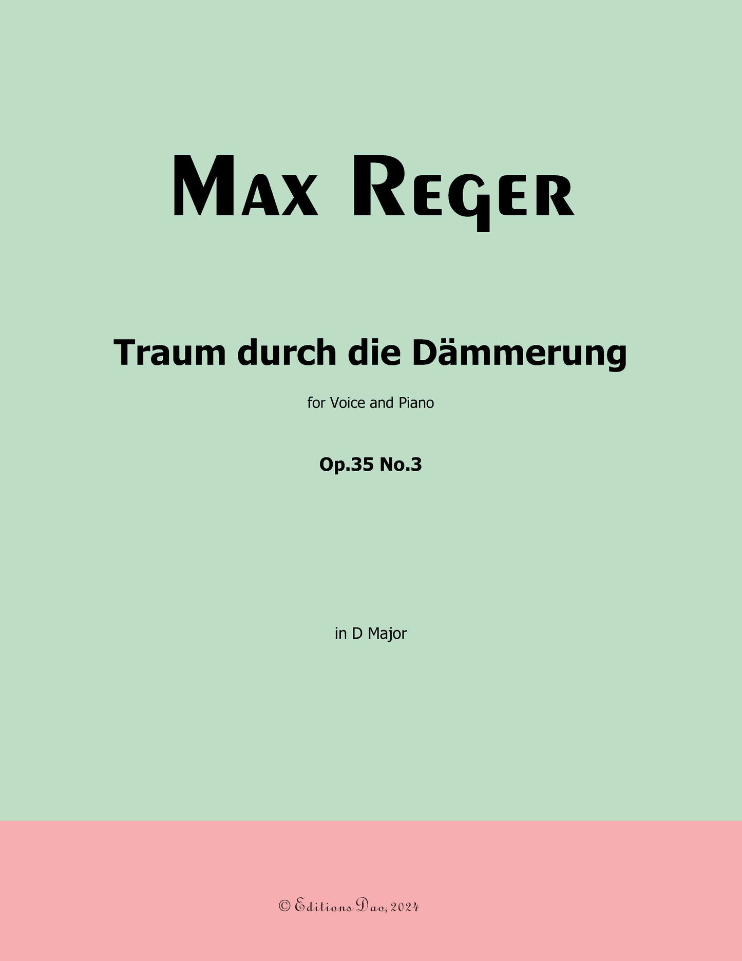 Traum durch die Dammerung, by M. Reger