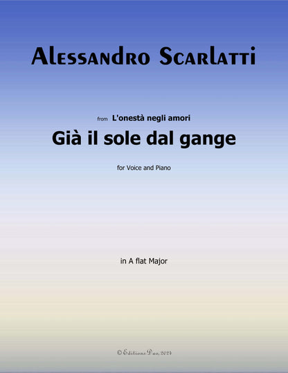 Gia il sole dal gange,by A. Scarlatti