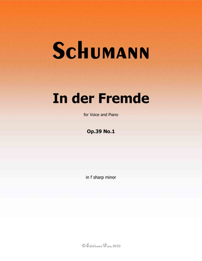 In der Fremde, by R. Schumann