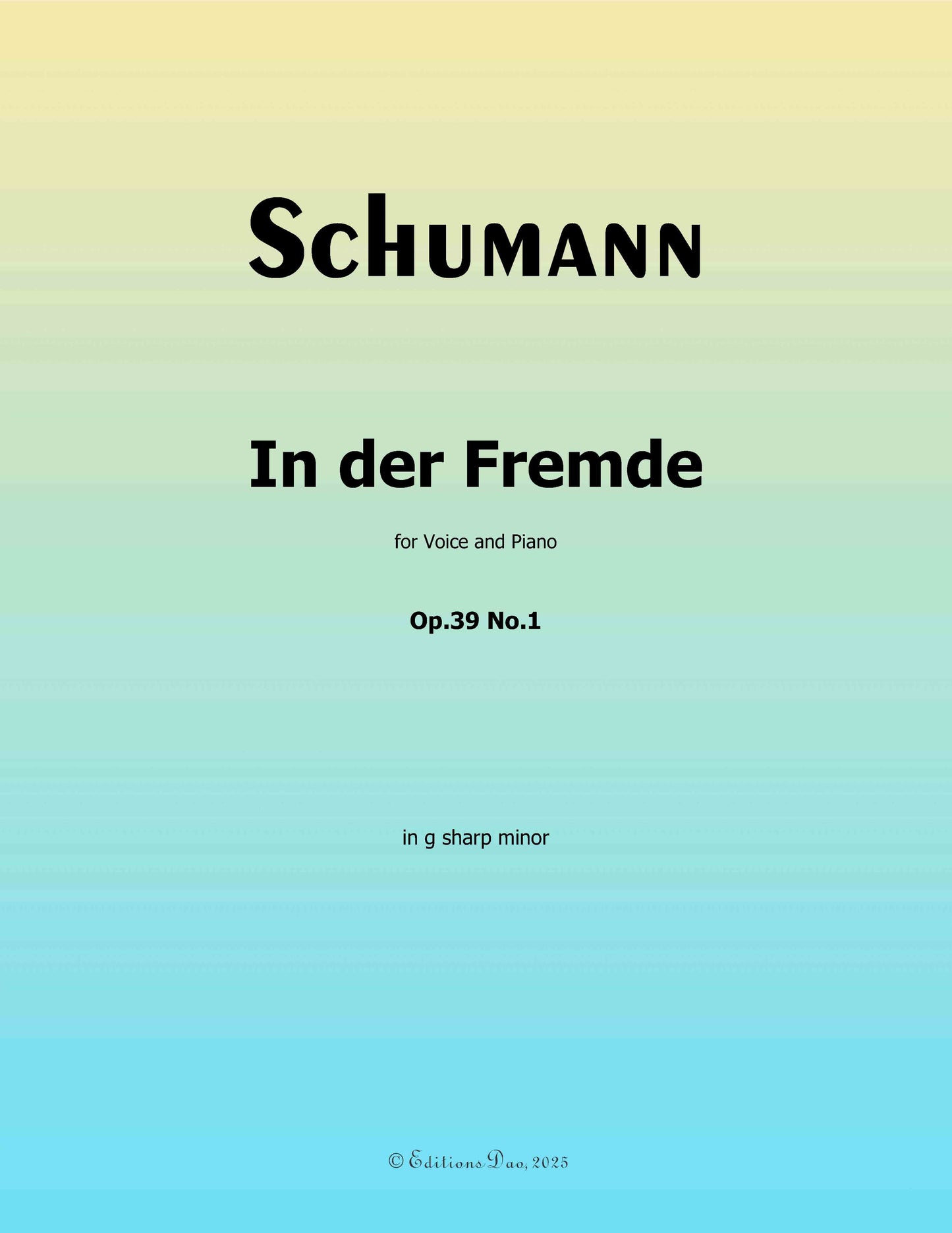 In der Fremde, by R. Schumann