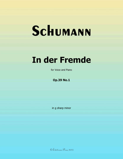 In der Fremde, by R. Schumann